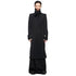 JULIUS 957COM1 Black / Coverd Neck Coat