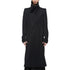 JULIUS 957COM1 Black / Coverd Neck Coat