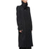 JULIUS 957COM1 Black / Coverd Neck Coat