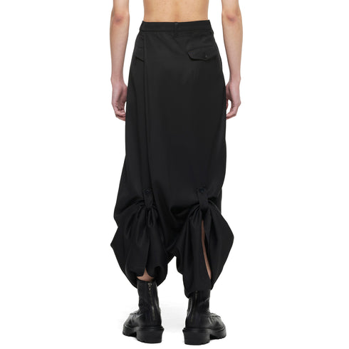JULIUS 957PAM1 Black / Over Wrapping Trousers