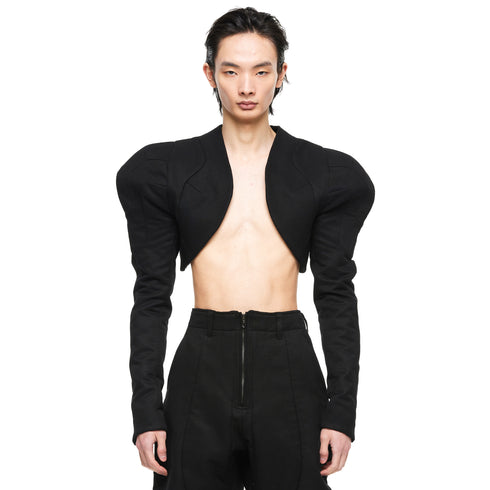 JULIUS 957JAM2 Black / Droid Short Jacket