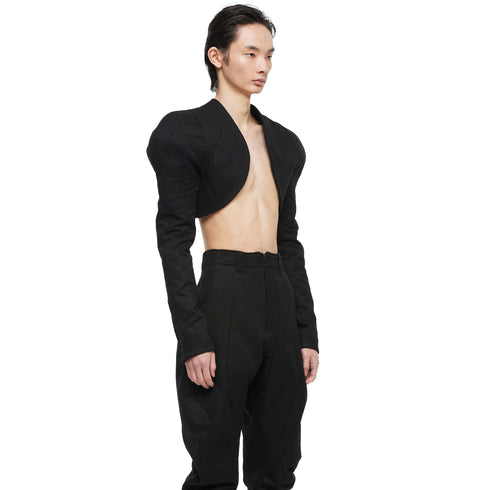 JULIUS 957JAM2 Black / Droid Short Jacket