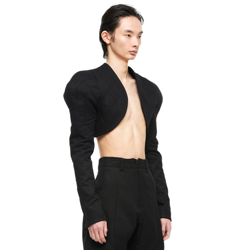 JULIUS 957JAM2 Black / Droid Short Jacket