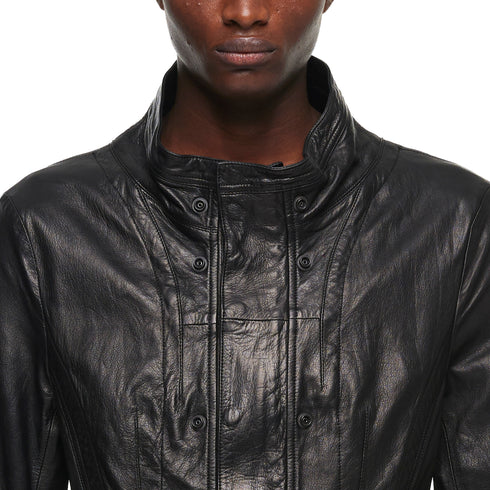 JULIUS 957BLM10 Black / Urban Seamed Jacket