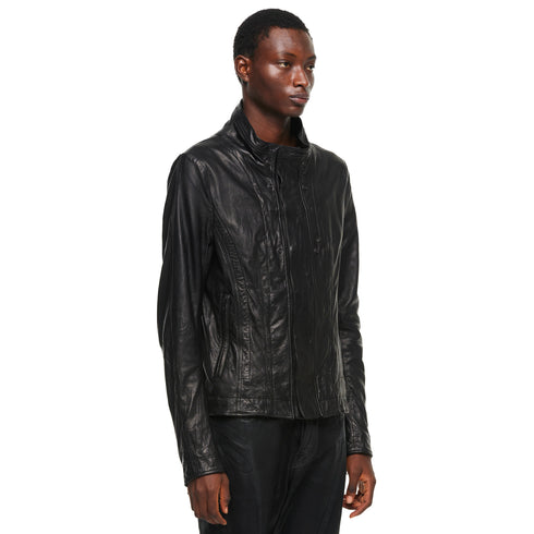 JULIUS 957BLM10 Black / Urban Seamed Jacket
