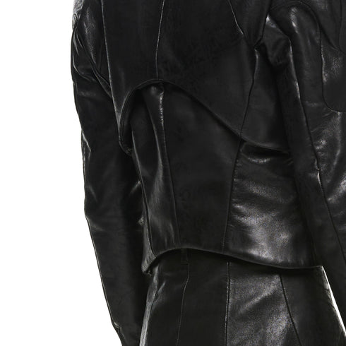 JULIUS 957JAM3 Black / Droid Short Jacket