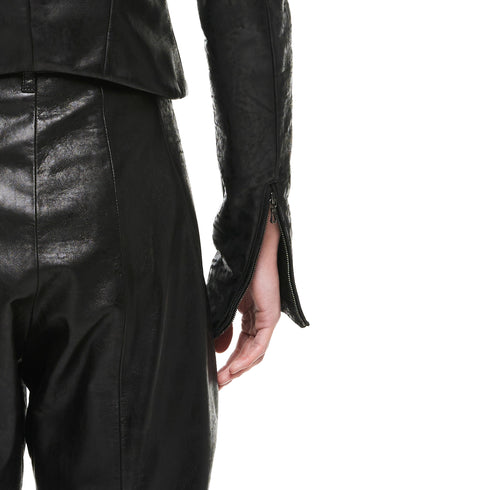 JULIUS 957JAM3 Black / Droid Short Jacket