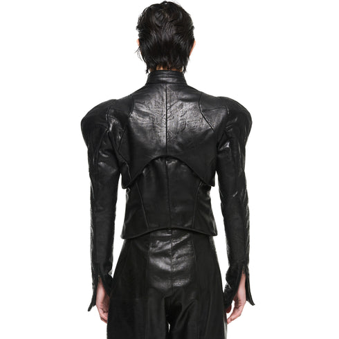 JULIUS 957JAM3 Black / Droid Short Jacket