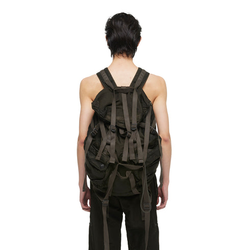 077BGU1 Dark Khaki / Gas Mask Backpack