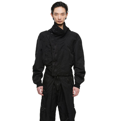 JULIUS 957BLM8 Black / Volcano Bomber Jacket