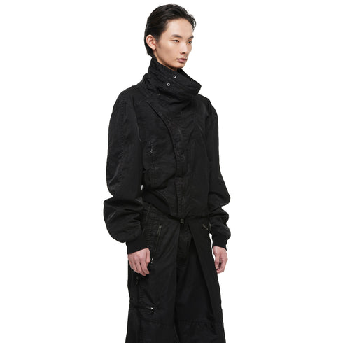 JULIUS 957BLM8 Black / Volcano Bomber Jacket