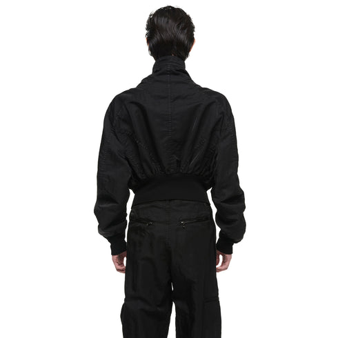 JULIUS 957BLM8 Black / Volcano Bomber Jacket