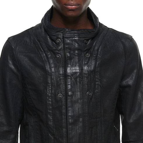 JULIUS 957BLM6 Black / Urban Seamed Jacket