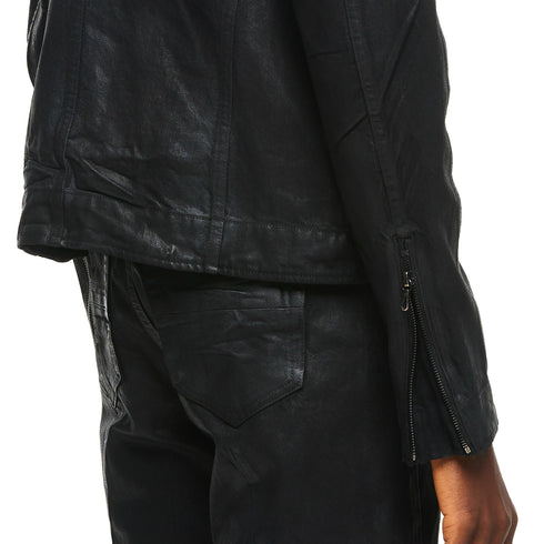 JULIUS 957BLM6 Black / Urban Seamed Jacket