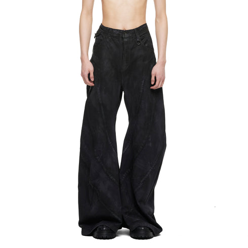 077PAM6 Charcoal / Bending Flare Pants