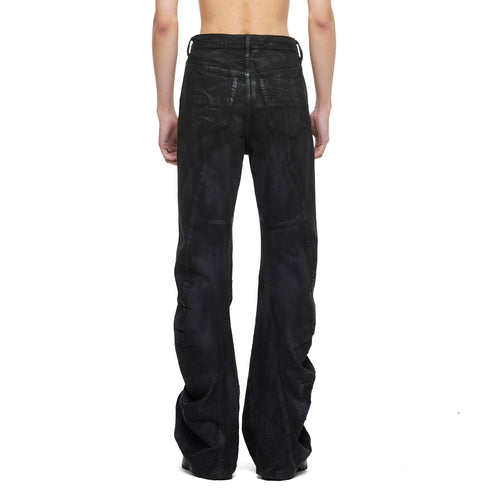 JULIUS 957PAM12 Black / Bending Flare Pants