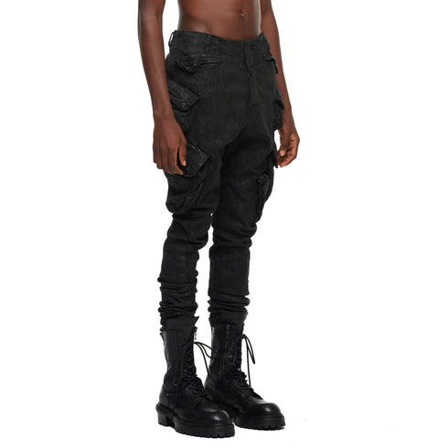 JULIUS 957PAM14 Black / Gas Mask Nallow Pants