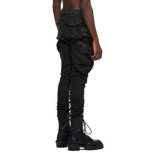JULIUS 957PAM14 Black / Gas Mask Nallow Pants