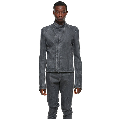 JULIUS 957BLM5-GR Steel / Seamed Skinny Jacket