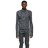 JULIUS 957BLM5-GR Steel / Seamed Skinny Jacket