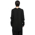 JULIUS 957SHM4 Black / Slit Neck Shirt