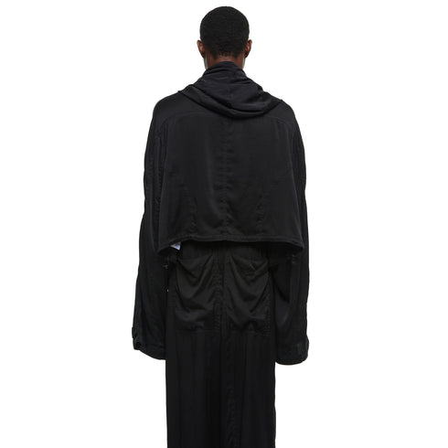 JULIUS 957BLM11 Black / Structural Jacket