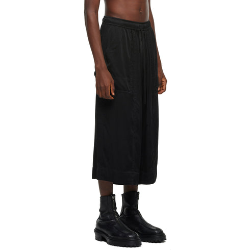 JULIUS 957PAM19 Black / Cropped Baggy Pants