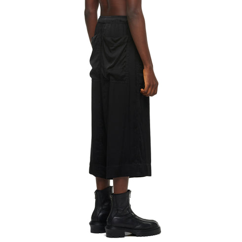 JULIUS 957PAM19 Black / Cropped Baggy Pants