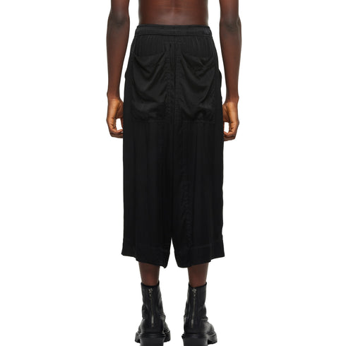 JULIUS 957PAM19 Black / Cropped Baggy Pants