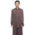 JULIUS 957SHM5 Ash Purple / Stand Collar Shirt