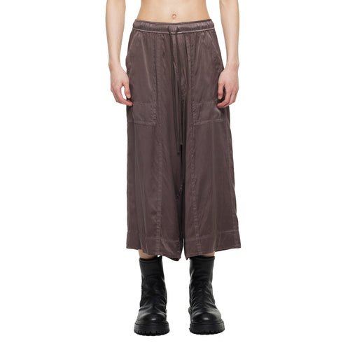 JULIUS 957PAM19 Ash Purple / Cropped Baggy Pants