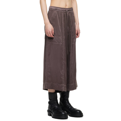 JULIUS 957PAM19 Ash Purple / Cropped Baggy Pants