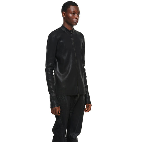 JULIUS 957KNM1-C Black / Skinny Zip Top