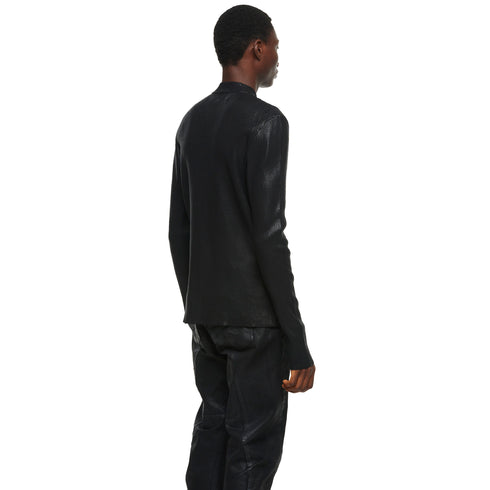 JULIUS 957KNM1-C Black / Skinny Zip Top