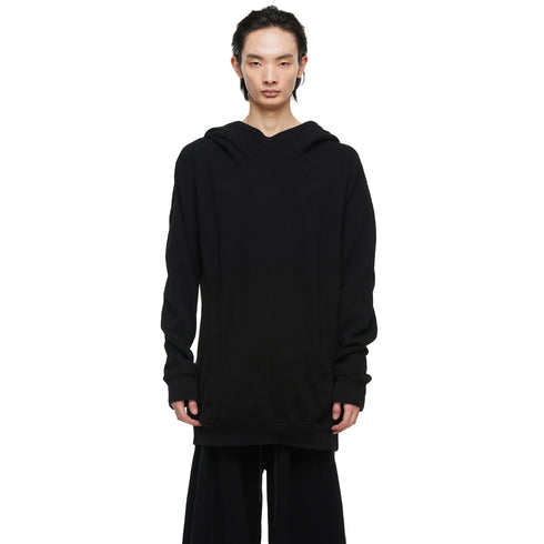 JULIUS 957CUM2 Black / Seamed Hoodie