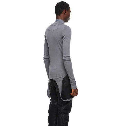 JULIUS 957CUM8 Cement / Droid High Neck Top