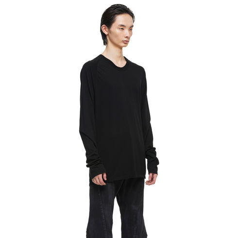 JULIUS 957CUM16 Black / Seamed Neck Top