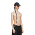 077ACU46 Charcoal / Long Belt Cap
