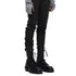 JULIUS 957FWM2 Black / Side Zip Race Up Boots
