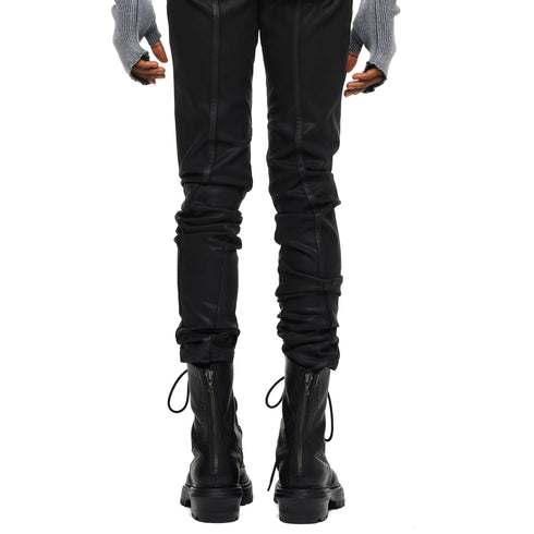 JULIUS 957FWM2 Black / Side Zip Race Up Boots