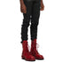 JULIUS 957FWM2 Red / Side Zip Race Up Boots