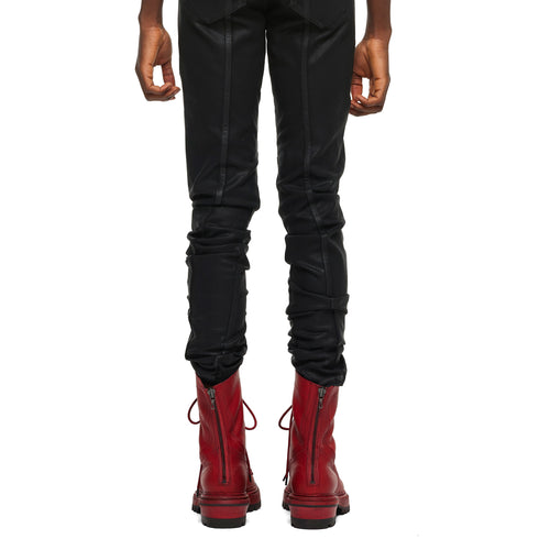 JULIUS 957FWM2 Red / Side Zip Race Up Boots
