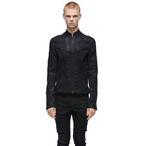 JULIUS 077BLM3 Black / Urban Seamed Jacket
