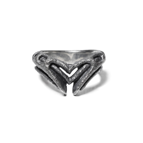 JULIUS 077ACU7 Silver / Dualflow Anima Ring Ver.2