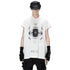JULIUS 907CPM3 Off White / Europa Graphic Sleeveless T-Shirt