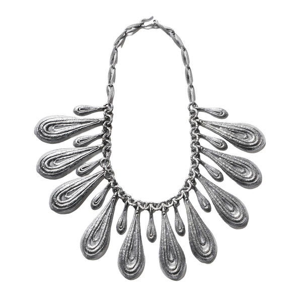 JULIUS 077ACU17 Silver / Dualflow Anima Necklace Ver.1