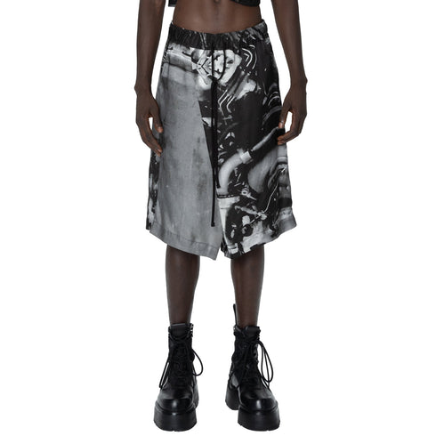 JULIUS 907PAM8-P Black / Glide Shorts - Residual Form