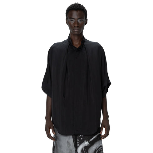 JULIUS 907SHM1 Black / Glide Tucked Shirt