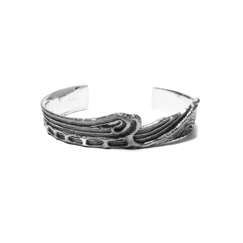 JULIUS 077ACU14 Silver / Dualflow Anima Bangle Ver.3