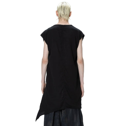 JULIUS 907SHM5 Black / Umbra Drape Tunic